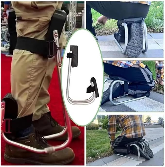 Garden Kneeler Seat Sturdy Knee Seat Protector Wearable Labor-Saving Garden Adjustable Ankle Support for Farm Work