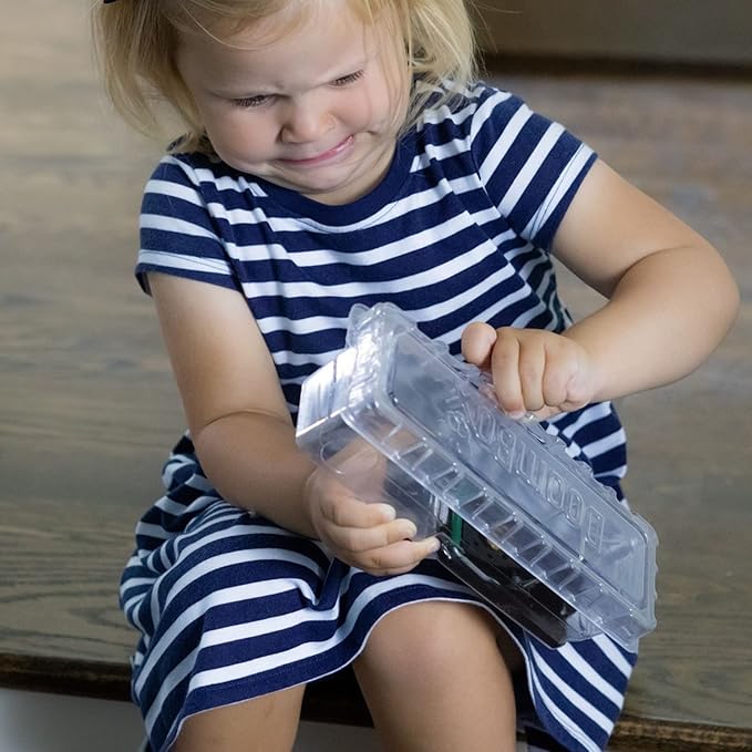 DoomBox™ Green Enclosed Mouse Trap | Keeps The Mess with The Mouse | Patented Click-It™ Closure Technology | Safe for Kids &amp Pets | Certified Child Resistant | Made in USA (5-Pack Green)