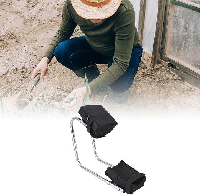 ASHATA Garden Kneeler and Seat Stainless Steel Ergonomic Ankle Knee Seat Leg Brace for Gardening Work Garden Kneelers for Seniors Sturdy Gardening Tools for Gardeners