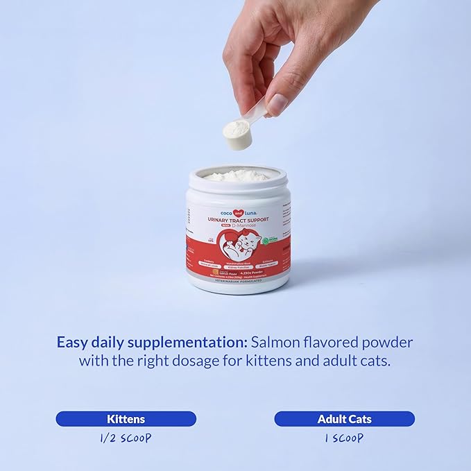 Cranberry for Cats - Urinary Tract Support Bladder Health Dog UTI Bladder Stones Incontinence Support (Powder for Cats)