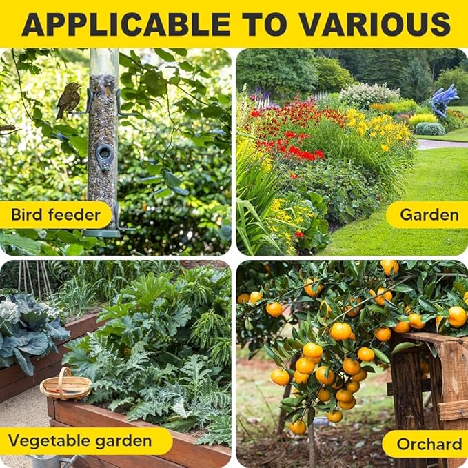Squirrel Repellent Outdoor Chipmunk Repellent for Garden Attic &amp Bird Feeders Keep Squirrels and Chipmunks Away from Homes Cars &amp Garages 90 Days Protection Safe for Kids &amp Pets – 10