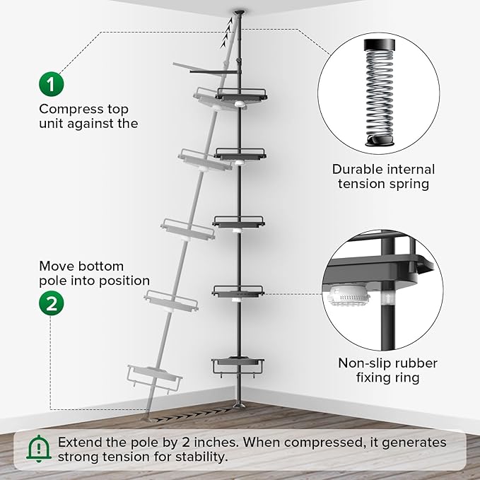 SANSI LED Grow Lights for Indoor Plants with Rust-Proof 5-Layer Plant Shelf 54-108 Telescopic Rod &amp 4 8 12 Hrs Timer Auto On/Off 20W Full Spectrum Ideal for Indoor Gardening and Plant Growth