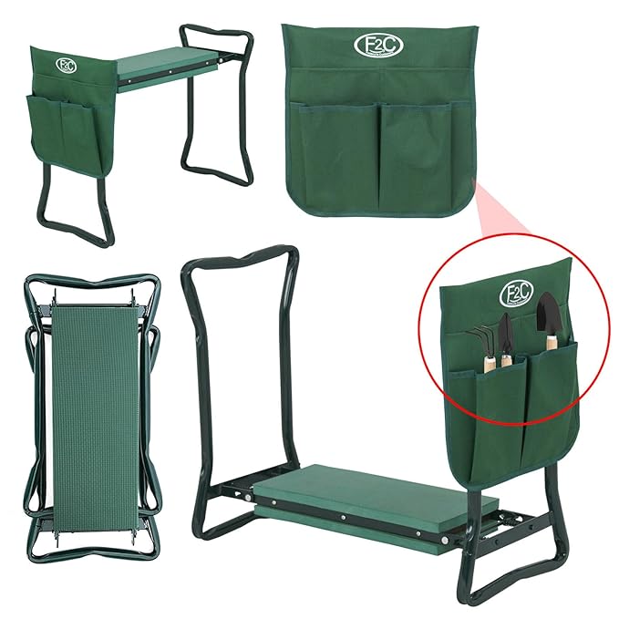 Green Spring Soft Eva Pad Seat Folding Garden Kneeler Bench Kneeling
