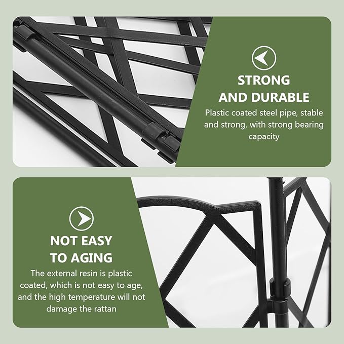Luxshiny Steel Plant Trellis Climbing Screen Outdoor Garden Plant Support Stake for Vines Roses Peas Metal Lattice Frame for Flowering Vegetables