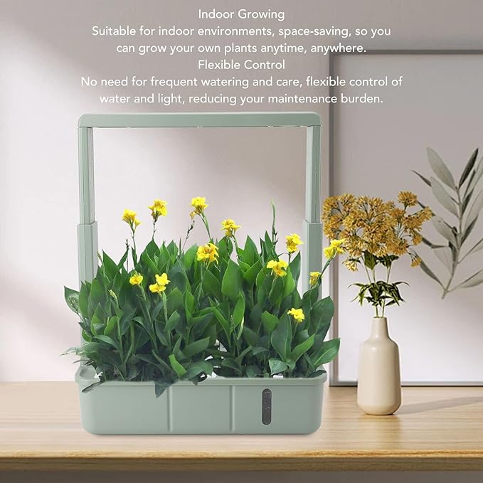 Yosoo Indoor Hydroponics Growing System LED Grow Light Flexible Control One Button Operation for Indoor Vegetable Fruit Flower Growing
