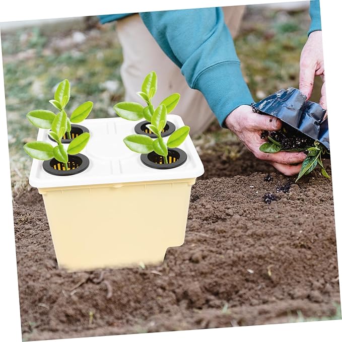Greenhouse Soilless Cultivation Bucket for Hydroponic Vegetable and Fruit Growing Easy Assembly Plastic Planting Barrel with Stable Design for Hydroponics Garden Systems