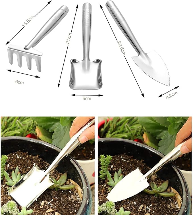 Garden Tools Garden Tools SetStainless Steel Garden Tool Set Outdoor Gardening Hand Tools -Gift for Women and Men