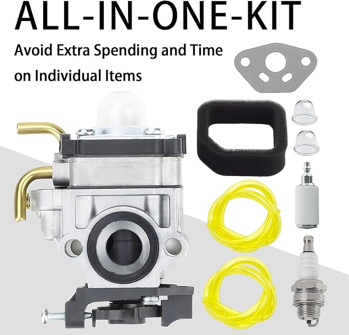 Carburetor Tune-Up Kit Replacement for 308054129 Compatible with Ryobi RY38BP 38cc Backpack Leaf Blower