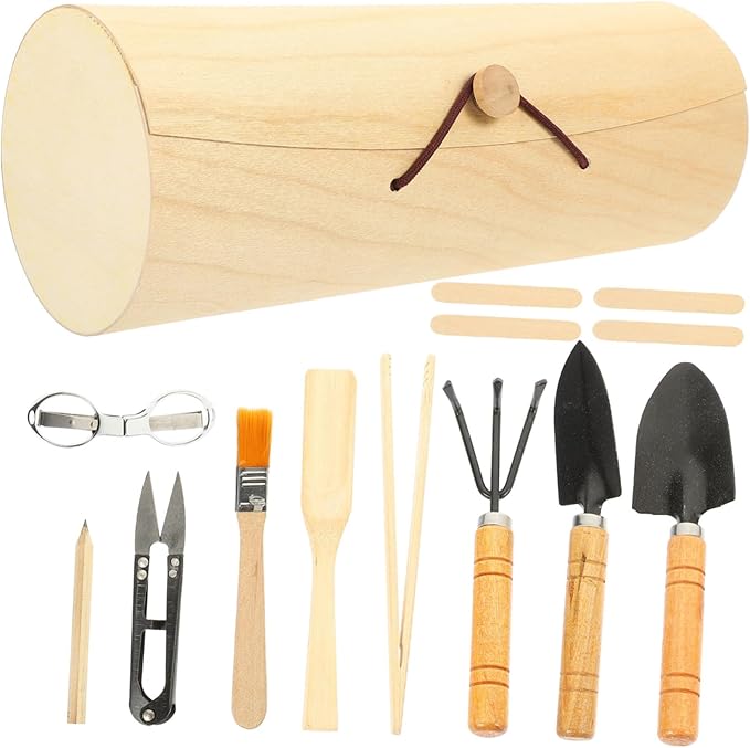 Portable Garden Tool Set for Indoor Outdoor Use Hand Tools Kit for Houseplants Succulents Bonsai Vegetables Lightweight Gardening Kit with Fine Craftsmanship and Material