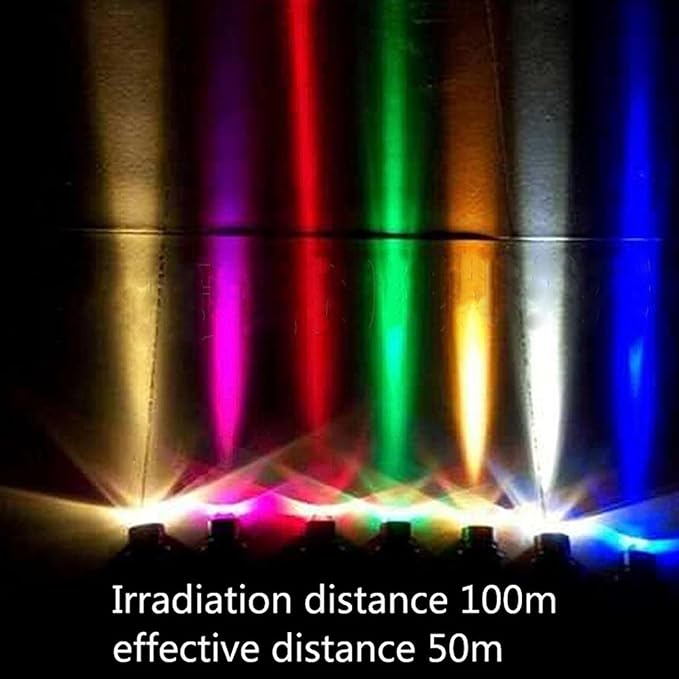 Landscape Lights - AC85-265V Led Beam Light Outdoor Wall Lamp Ip67 Waterproof Narrow Beam Spotlight 180° Adjustable Bracket Ground Light(Red10W)
