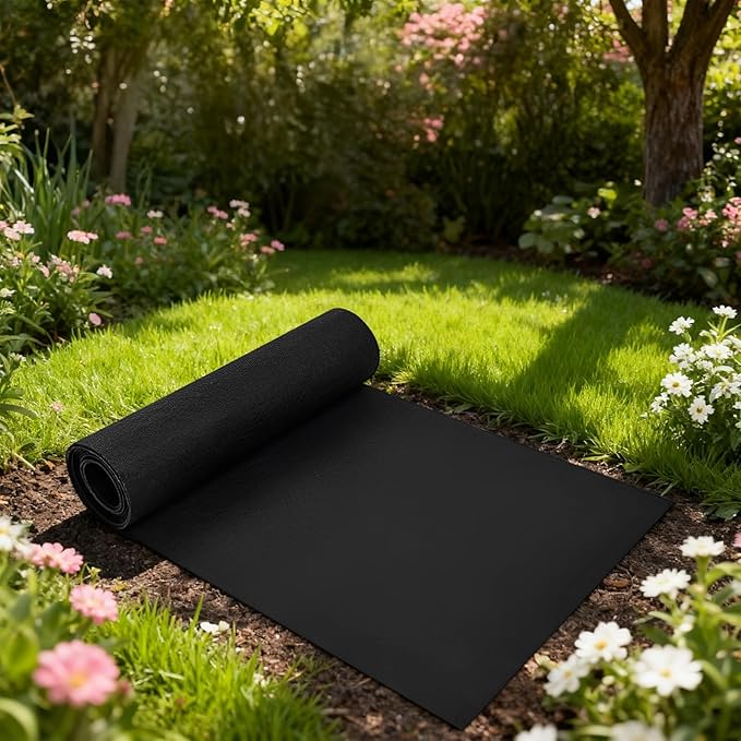 Two Rolls Felt Liner 12 X 80 in Planter Weed Barrier
