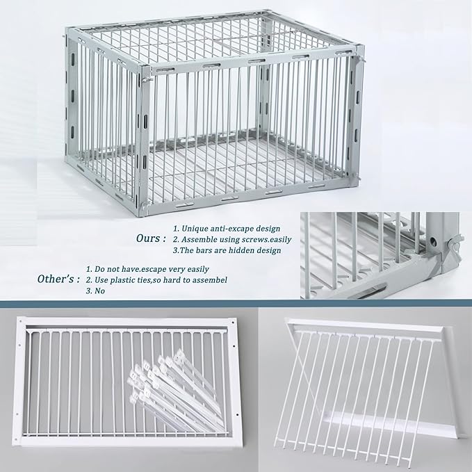 Pigeon Trap with Escape-Proof DesignBirds Trap with One-Way EntryChicken and Bird Traps Cage for PigeonPortable &amp Easy AssemblyUnharmful Made of High-Strength Iron with Anti-Rust Paint