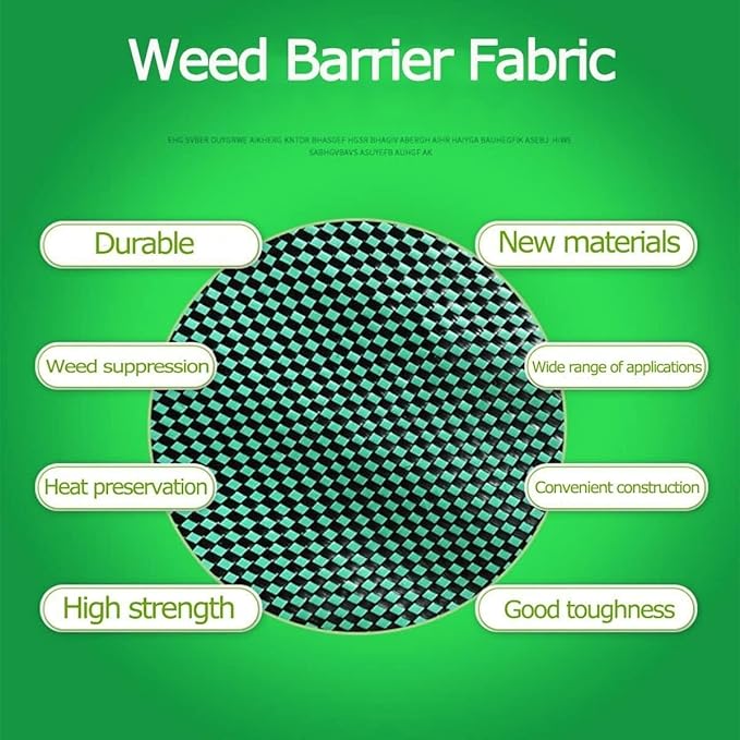 Weed Control Film Weed Barrier Landscape Fabric Driveway Fabric Geotextile Weed Control Membrane for Flower Bed(3x50ft)