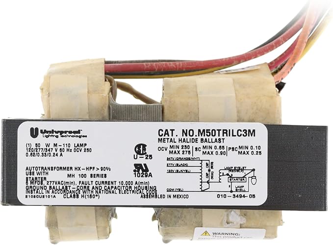 Universal Lighting Technologies M50TRILC3M-518C Metal Halide MH Ballast 50W M110 120/277/347V