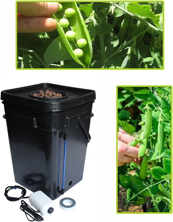 Hydroponic Equipment 15L 20L Full Complete Square Pot DWC Hydroponics System Cloner Bucket Indoor Garden Soilless Cultivation and Seedling Products Indoor Garden(15L)