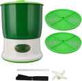 Bean Sprouts Machine Large Capacity Germination Kits Food Grade 360 Degrees Sprayer Widely Used Bean Sprouts Yoghurt Natto Grow Kit(110V U.S. Regulation)