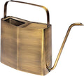 Modern Sprout Brass Finish Plant Watering Can - 3L Capacity - Long Spout Stainless Steel Vessel for Outdoor &amp Indoor Plants - Rust Resistant - Garden Accessory for Houseplants &amp Decorative Use