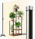 SJZX Grow Light for Indoor Plants 160 LEDs Full Spectrum Plant Light Stand with Timer 50W 150° Wide Coverage &amp High PPFD Grow Light 5ft Vertical Indoor Plant Light for Tall Plant Flower Vegetab