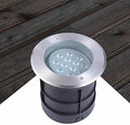 LED Buried Lights - Outdoor Landscape LightsRound Recessed 30° Polarized Ground Light IP67 Waterproof Adjustable Angle Optical Lens Spotlight Garden Floor LaRed-24W