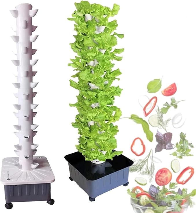 Hydroponics Growing SystemHydroponic Tower Growing SysHydroponic Tower Kit Hydroponic Growing Sys Indoor Outdoor Hydroponic Growing Kit