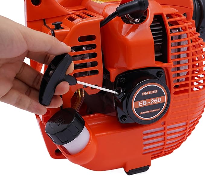 25.4cc 2-Stroke Gasoline Leaf Blower 4.59ft³/h Decks Portable Gas Leaf Blower with High Performance Cordless Handheld Blower for Lawn Care Yard Cleanup and Outdoor Maintenance