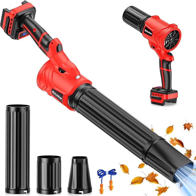 Cordless Leaf Blower for Milwaukee 18V Batteries(No Battery) Handheld Mini Turbo Blowers with 180°Rotatable Head 6-Speed Power Display Battery Powered Blower for Leaves/Dust/Garage/Lawn