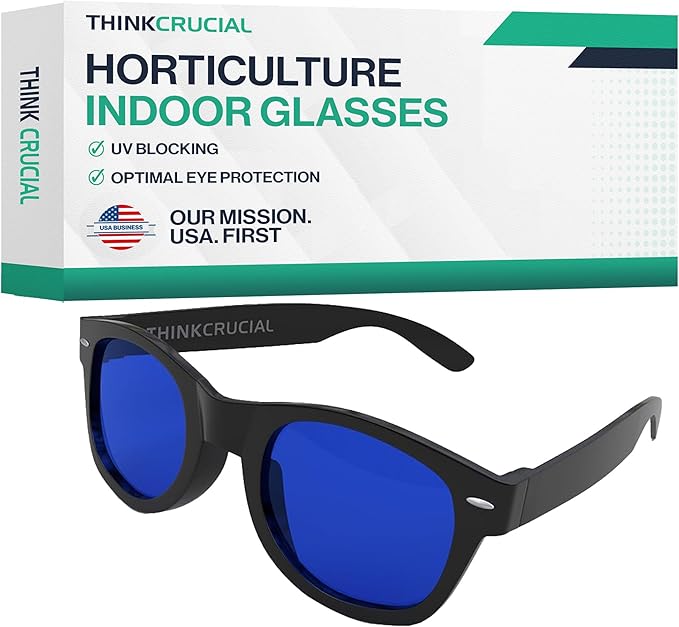 Think Crucial 2 Horticulture Indoor Hydroponics Grow Room &amp Greenhouse Light Glasses (Goggles) Anti UV Ultra-Violet HPS MH Lights Reflection &amp Glare Optical Protection (2 Pack)
