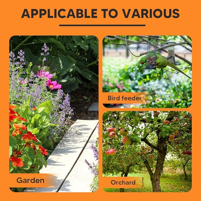 Squirrel Repellent Outdoor Squirrel Deterrent for Garden Chipmunk Repellent Outdoor Squirrel Away Squirrel Repellent for Attic/Trees/YardPeople/Pet/Plant Friendly-8Packs