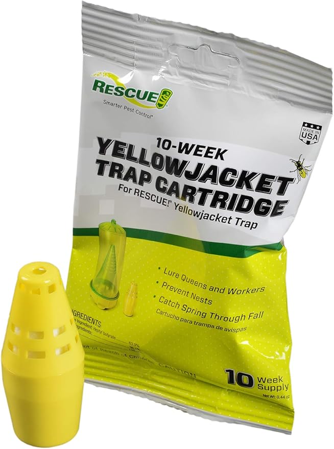 RESCUE! Yellowjacket Attractant Cartridge (10 Week Supply) – for RESCUE! Reusable Yellowjacket Traps - (7 Pack)
