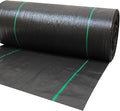 Weed Control Membrane UV Stabilised Ground Cover Membrane Trimmable Black Woven Roll Weed Barrier Perfect for Gardens Patios Flower Beds Landscaping(1.5 * 100m)