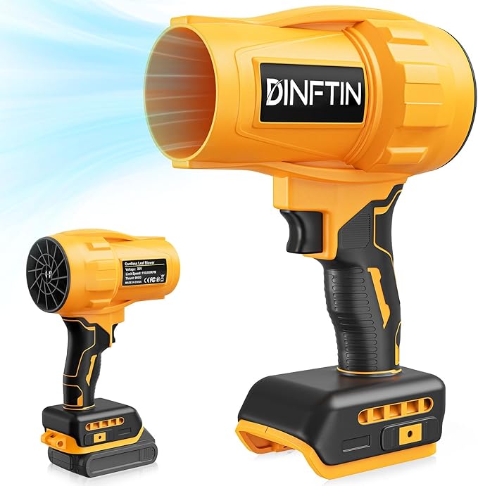 Brushless Cordless Leaf Blower Compatible for DeWalt 20V Battery(Tool Only) 125MPH 430CFM Variable Speed Turbo Blower Lightweight Handheld Blower for Lawn Garage Snow Patio
