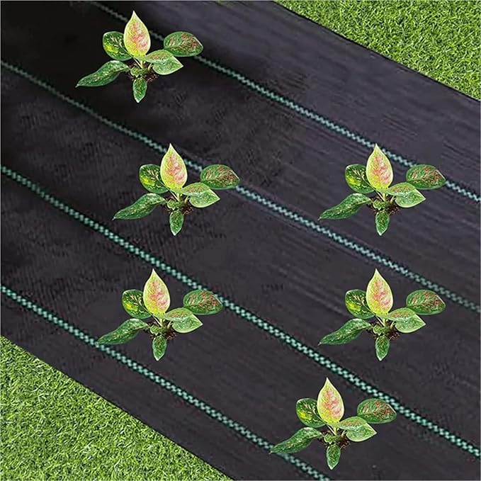 Weed Barrier Fabric Garden Landscape Fabric Weed Barrier Heavy Duty Driveway Gardening Mat Polypropylene Ground Cover