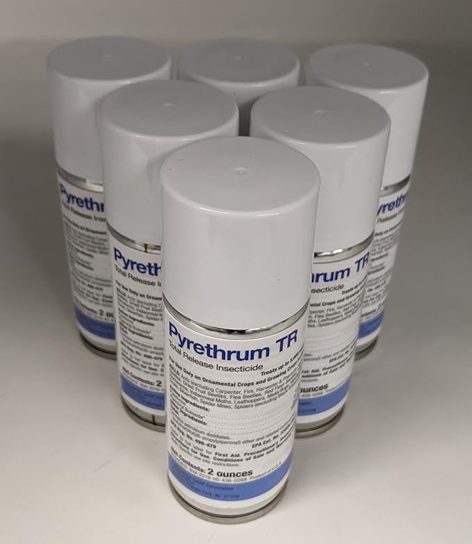 BASF Pyrethrum TR Total Release Fogger - Botanical Insecticide - 6 Count Pack - 6000 Sq Ft Coverage