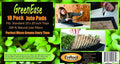 GreenEase 10x20 Jute Microgreens Hydroponic Grow Pads - 10 Pack Fits 10x20 Standard Nursery Tray. Grow Nutritious Organic Microgreens Wheat Grass Plant and Seed Germination. Organic Use Certified.