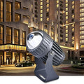 10W LED Spot Lights - Landscape Lights AC85-265V Outdoor Wall Lamp Narrow Beam Spotlight IP65 Waterproof Long Range LED Floodlights Adjustable Bracket Ground Light(Red)