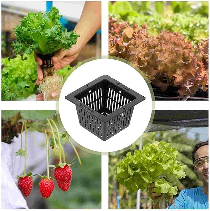 Hydroponic Equipment 10 Pcs Flower Pots Indoor Plants Nursery Planter Starting Net Hydroponic Plastic Tower Indoor Garden