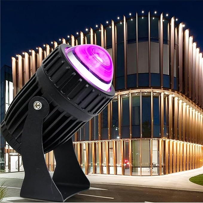 Narrow LED Beam Light - 10W Long Range Wall Lamp IP65 Waterproof Adjustable Outdoor Projection Light for Bridge Billboard Exterior Wall Building Irradiate(Cold White10W(85-265V))