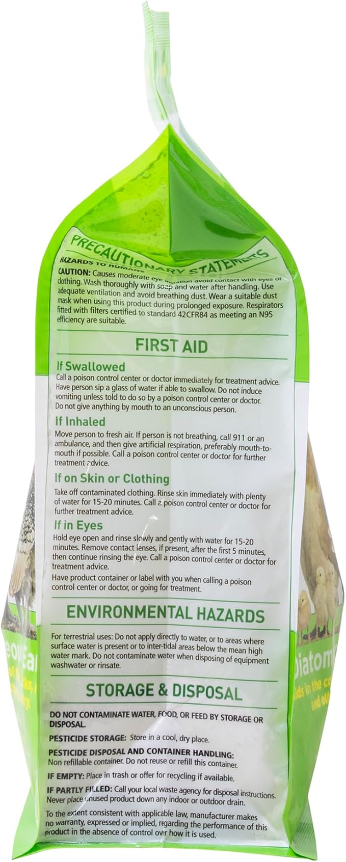 St. Gabriel Organic DE-Mite Chicken Dust Bath 20oz Pack of 2 - Diatomaceous Earth for Insect Control on Backyard Poultry