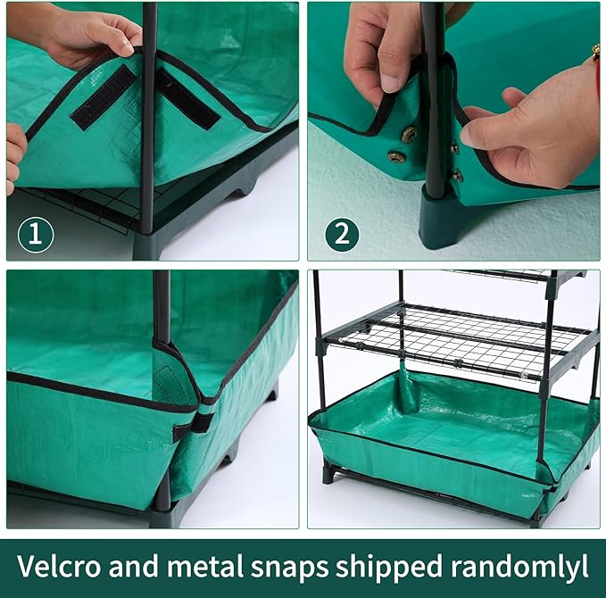 5 Tier Mini Greenhouse for Indoor Outdoor Portable Green House with Durable PVC Cover and Shelves for Seedling Heavy Duty Greenhouse with Waterproof Mat and Cover Tape Gardening Gifts for Women Men
