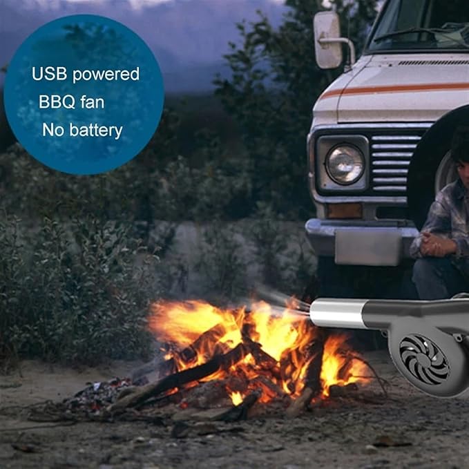 Electric Air Blower Wireless Speed Control Fan Outdoor Tool Camping Air Blower
