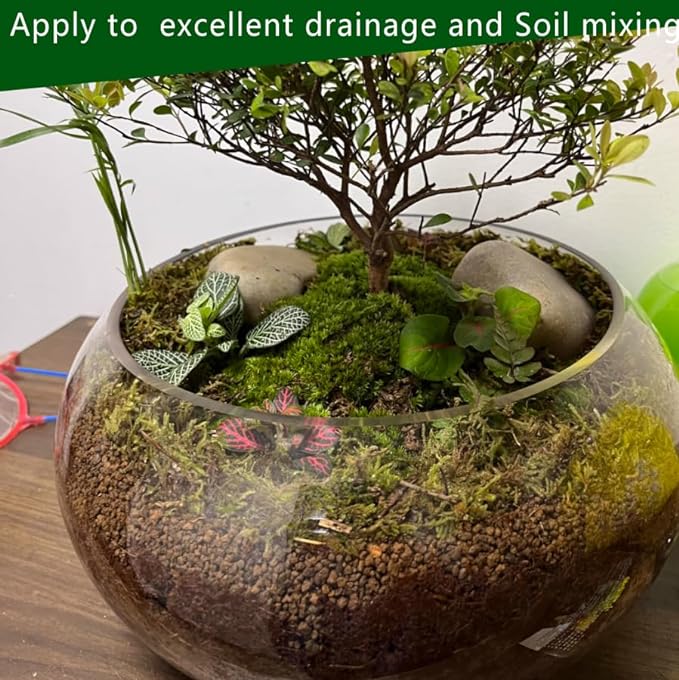 Horticultural Akadama Soil - Cactus Bonsai Succulent Soil Additive for Plants Landscaping Vase Fillers (10 LB 1/4 inch Soft-Grade Akadama)
