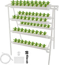 Hydroponic Growing Pipe Kit 36/54/72/90/108 Holes Sites 1 Layers to 4 Layers Planting Sites Grow Box Water Culture System (Color : 1F 6Pipes 54 Sites) (4f 8pipes 72 Sites)