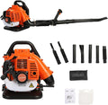 Leaf Blower 52CC 550CFM 2 Stroke Cordless Leaf Blowers 1.2L Fuel Tank Backpack Gas Powered Grass Blower Use for Road Cleaning Snow Garden