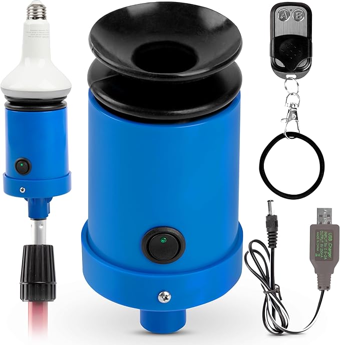 Light Bulb Changer for High Ceilings - Vacuum Operated High Ceiling Light Bulb Changer Tool Remote-Controlled Bulb Changing Kit (Pole not Included)