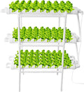 Hydroponics Growing System Kitindoor Hydroponics Growing System108 Plant Sites 3 Layers Food-Grade PVC-U Pipes Hydroponic Grow Kit Gardening System For VegetablesFruitsherbaceous(Upgraded Version)
