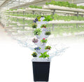 Hydroponics Growing System Aeroponics Tower 25 Holes Garden Planting Kit Water Circulation Pump for Indoor Herb Cultivation(30holes)