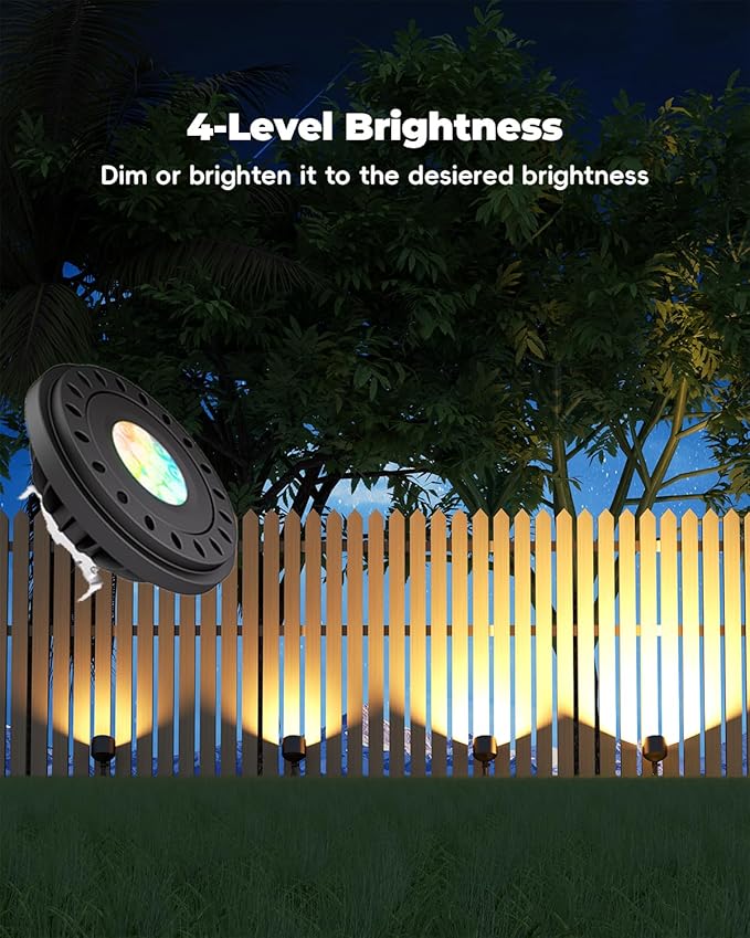 RGB PAR36 LED Light Bulb Color Changing Warm White+15 Colors Choices on Remote Control 12V Low Voltage Spotlight for Outdoor Landscape Lighting GardenYardFlagpole Lighting