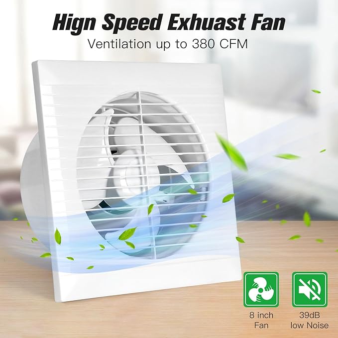 Solar Powered Exhaust fan 25W Solar Panel + 8 Ventilation Vent Fan for Outside Greenhouse Chicken Coop Shed Pet House