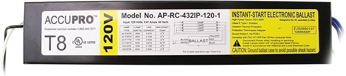 AP-RC-432IP-120-1 Electronic Fluorescent Ballast 4 Lamp T8 32W 120V