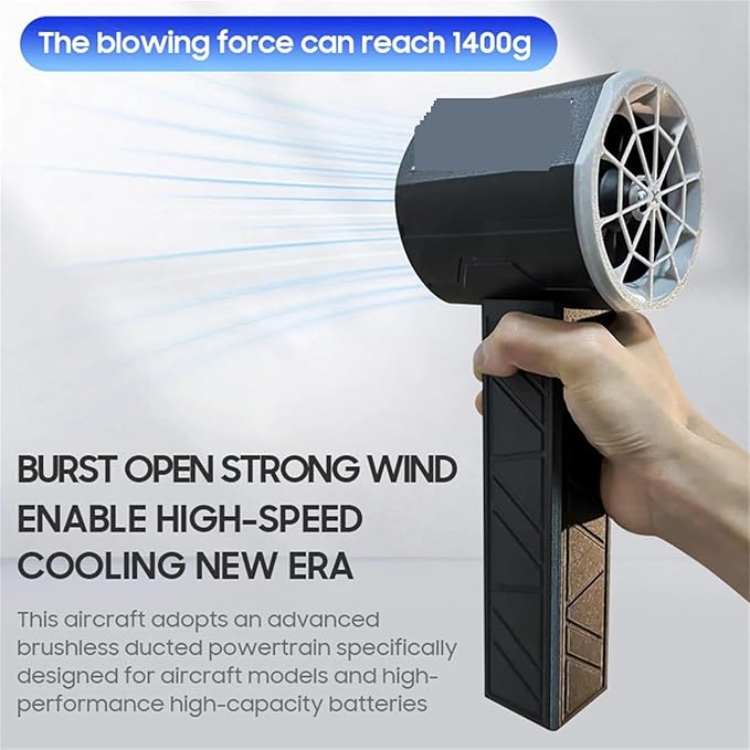 Electric Dust Blower Brushless Motor 11 Blade Powerful Turbofan Stepless Adjustable Rechargeable Jet Dry Blower for Home Car
